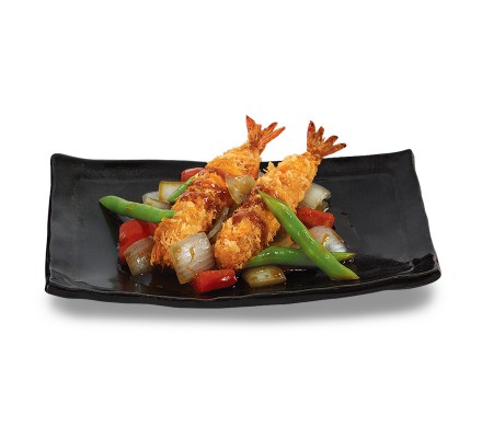 กุ้งซอสสามรส (อาหารจานเดี่ยว)